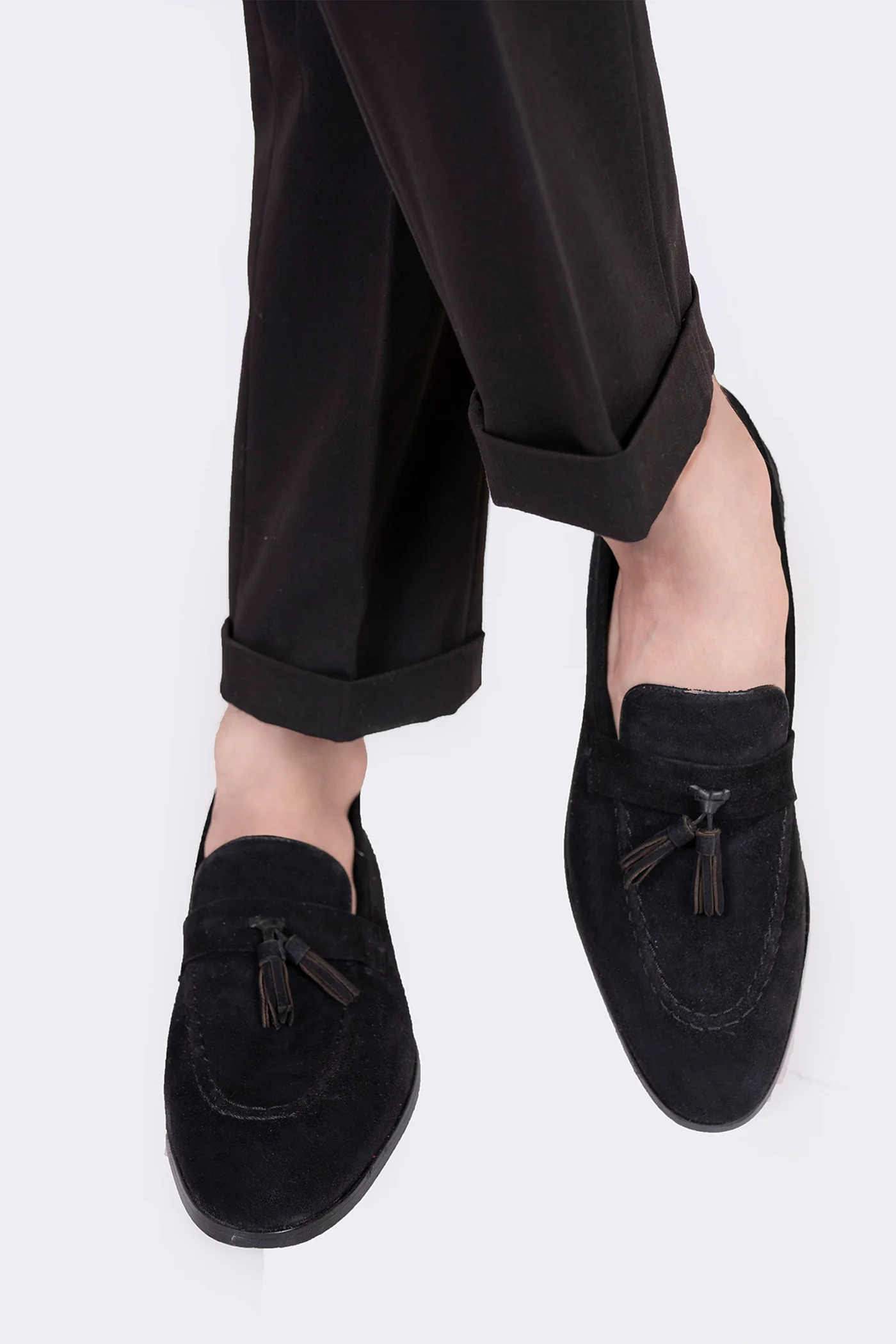 camelot mens leather suede slip on shoes black tassels top view julke camelot mens leather suede slip on shoes black tassels top view julke
