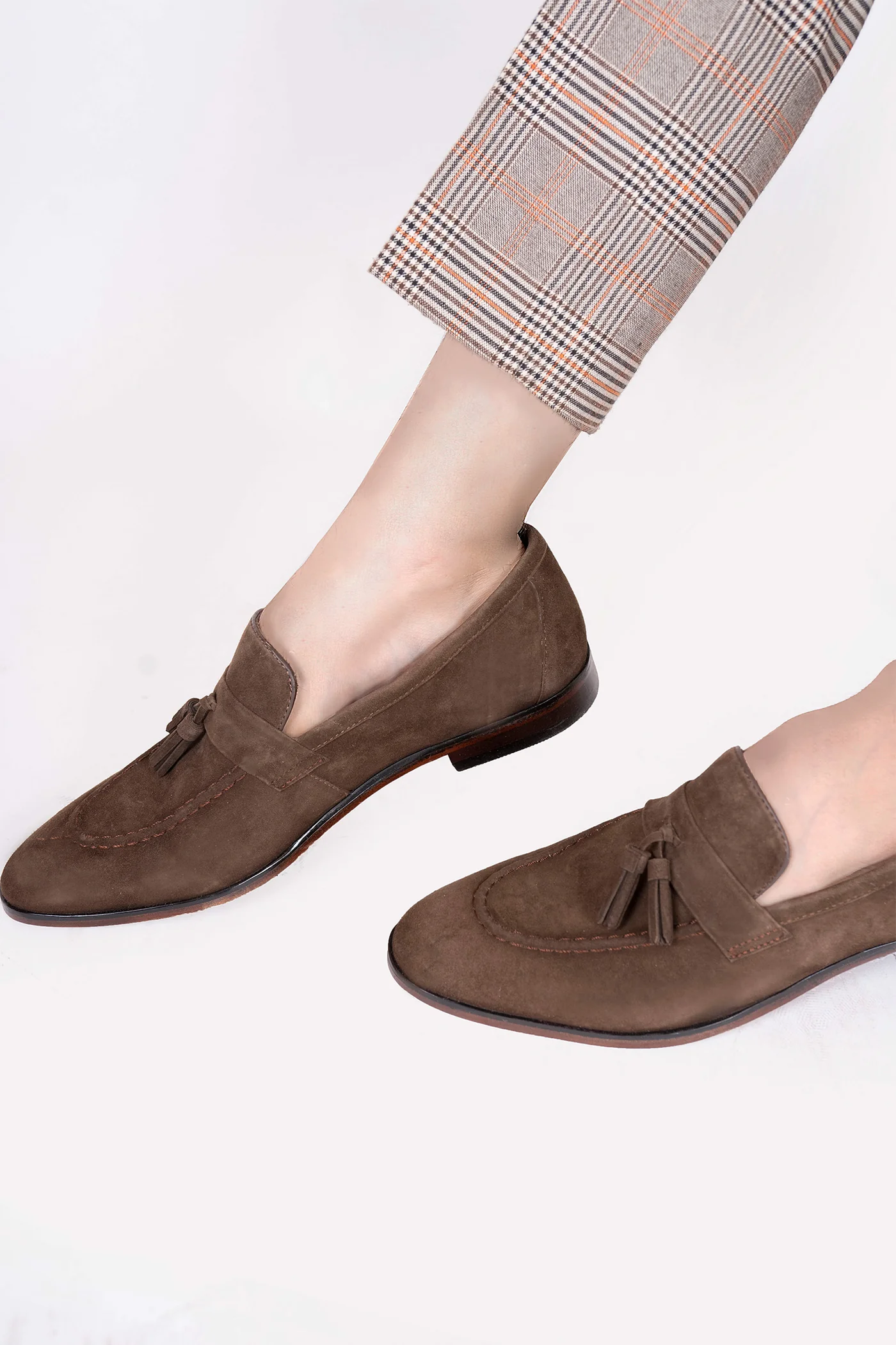 camelot mens leather suede slip on shoes rust brown tassels side view julke camelot mens leather suede slip on shoes rust brown tassels side view julke
