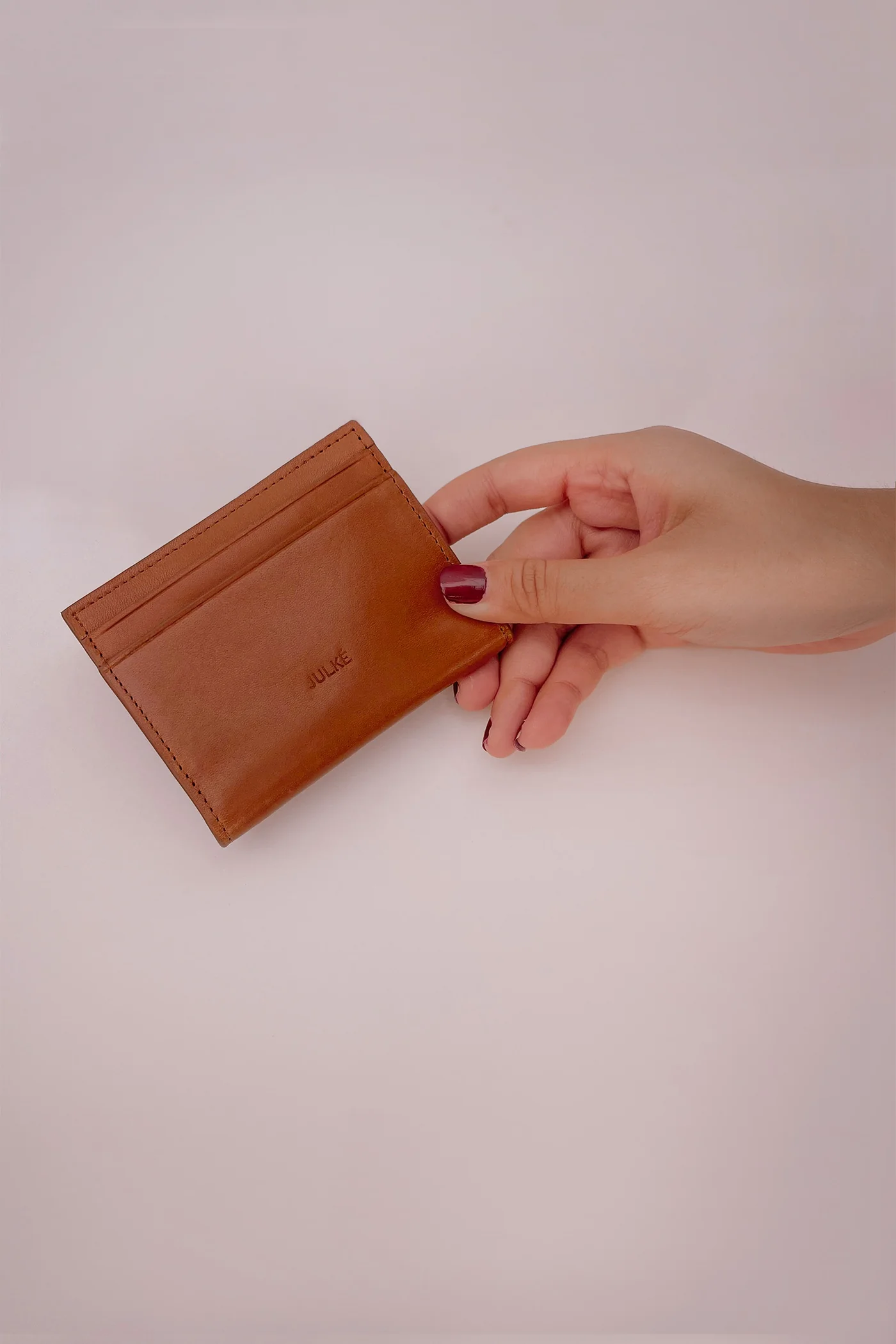dex mens leather card holder tan front view julke dex mens leather card holder tan front view julke