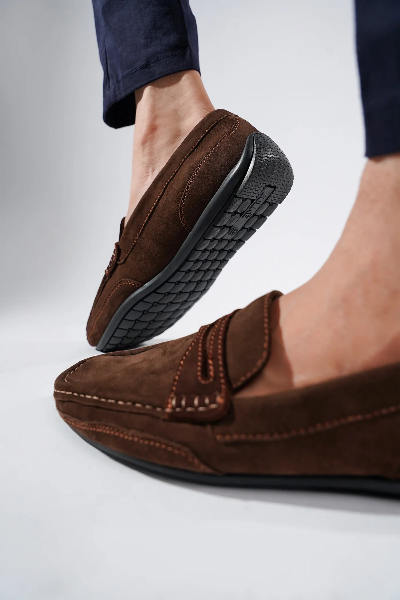 edwin men leather moccasins dark brown bottom view julke edwin men leather moccasins dark brown bottom view julke