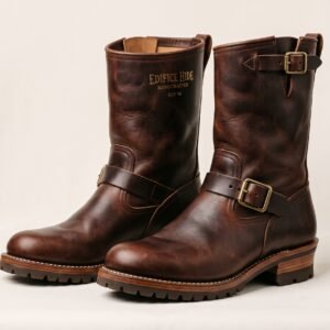 Boots long engineer boots brown leather 202607291114
