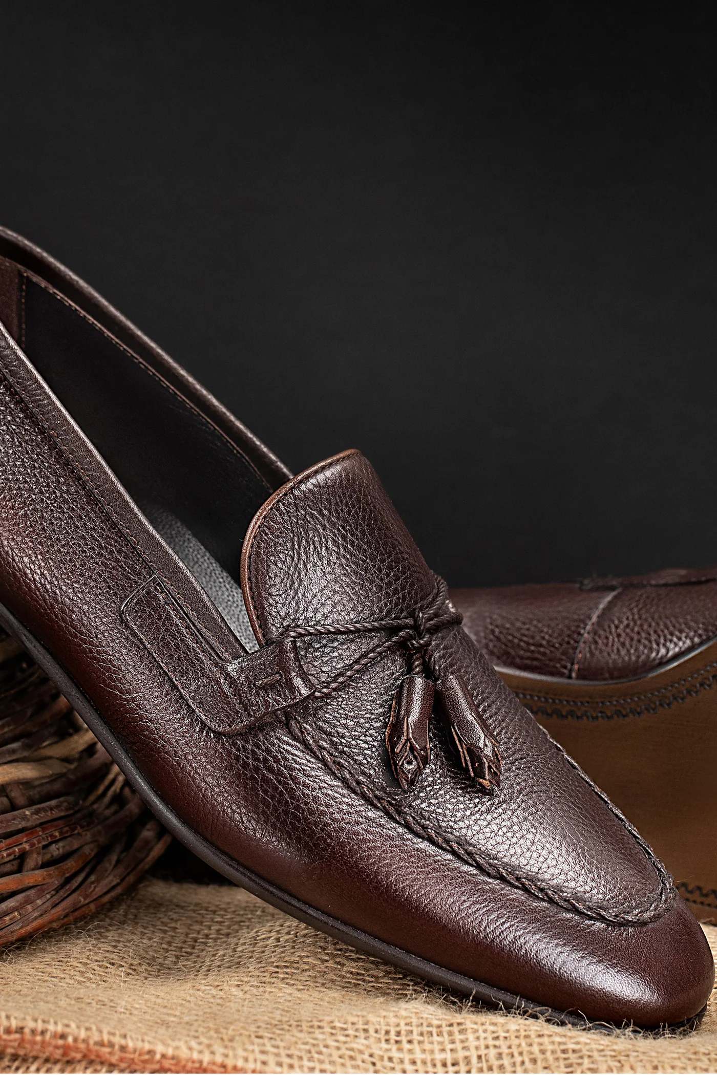 takeo mens leather shoes brown closeup julke takeo mens leather shoes brown closeup julke