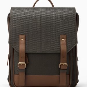 textured backpack unisex by kordovan front