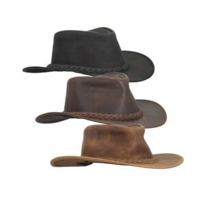 weathered outback hat all